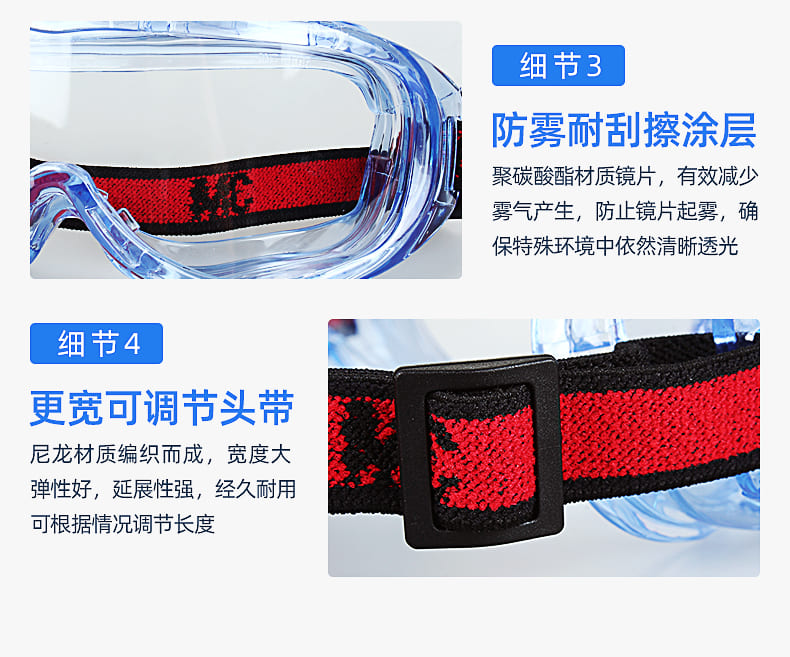 3M 1623AF 防护眼罩 （无色镜片，防雾、防紫外线）